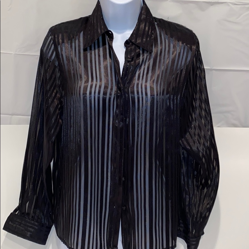 Yves St Clair Super sheer blouse